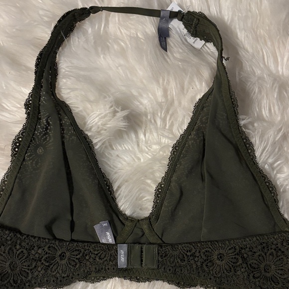 Aerie Olive Lace Bralette - Picture 2 of 2